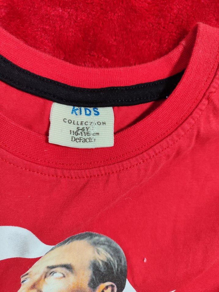 unisex Atatürk baskılı tişört - Görsel 5