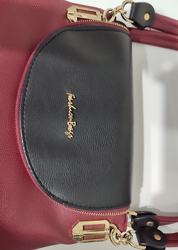 BSL FASHION Bordo Deri Kadın Omuz Çantası