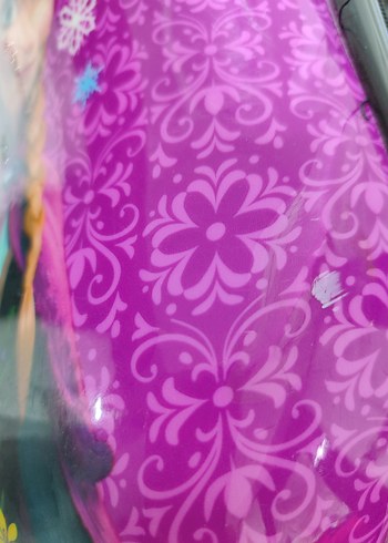 Mor Renkli Frozen Temalı kız çocuk çanta - Görsel 7