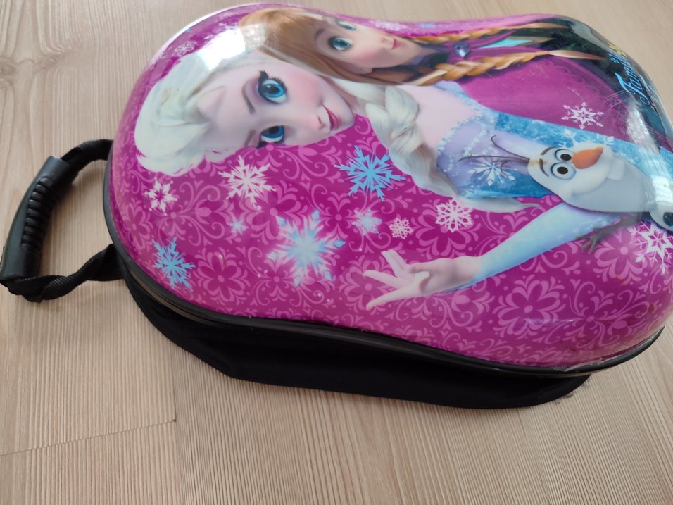 Mor Renkli Frozen Temalı kız çocuk çanta - Görsel 2