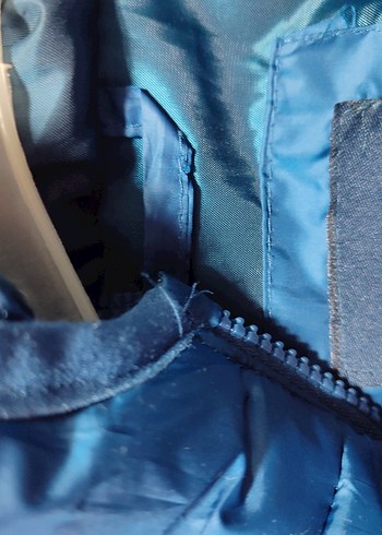 Mavi Fermuarlı Erkek Çocuk Montu - Görsel 4