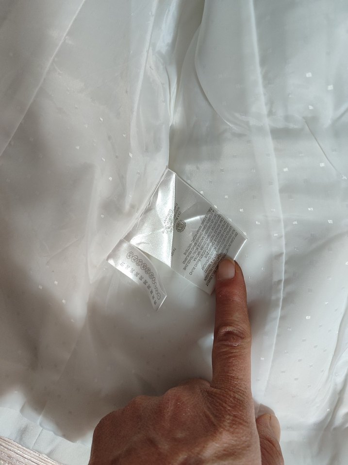 Kadın Beyaz Düğmeli Midi Blazer Ceket - Görsel 3