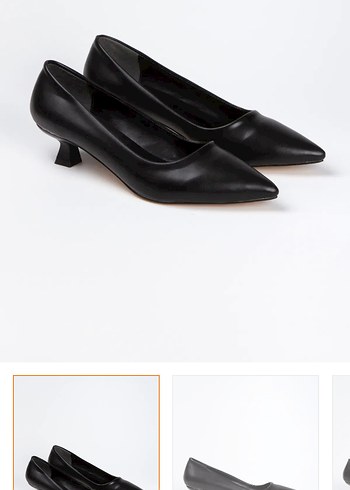Siyah Minimalist Stiletto Topuklu Ayakkabı
