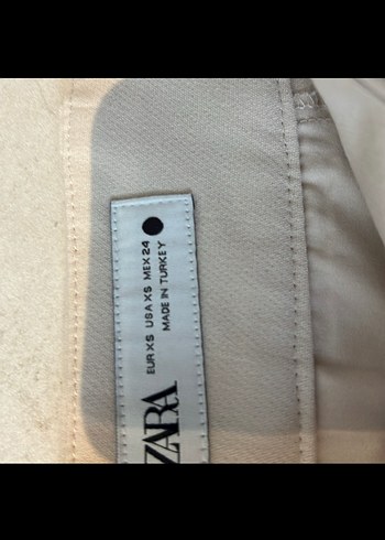 Bej Pilili Kadın Kumaş Pantolon - Görsel 3