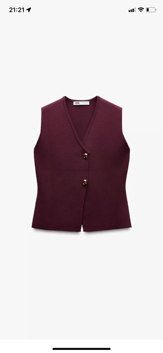 Bordo Düğmeli Kadın Süveter - Görsel 2