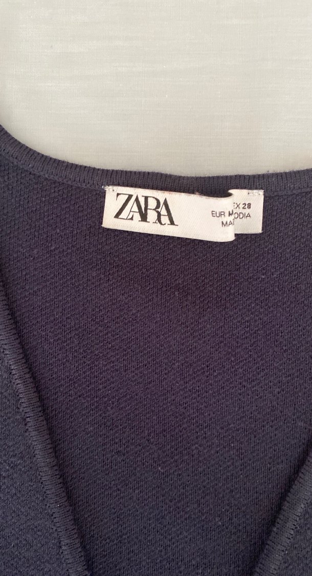 Düğmeli Lacivert Süet Kadın Yelek - Görsel 3