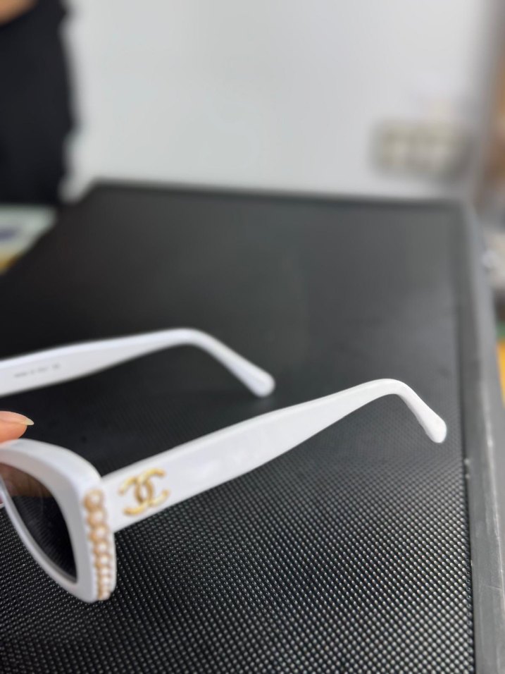 Beyaz chanel Kadın Güneş Gözlüğü - Görsel 3