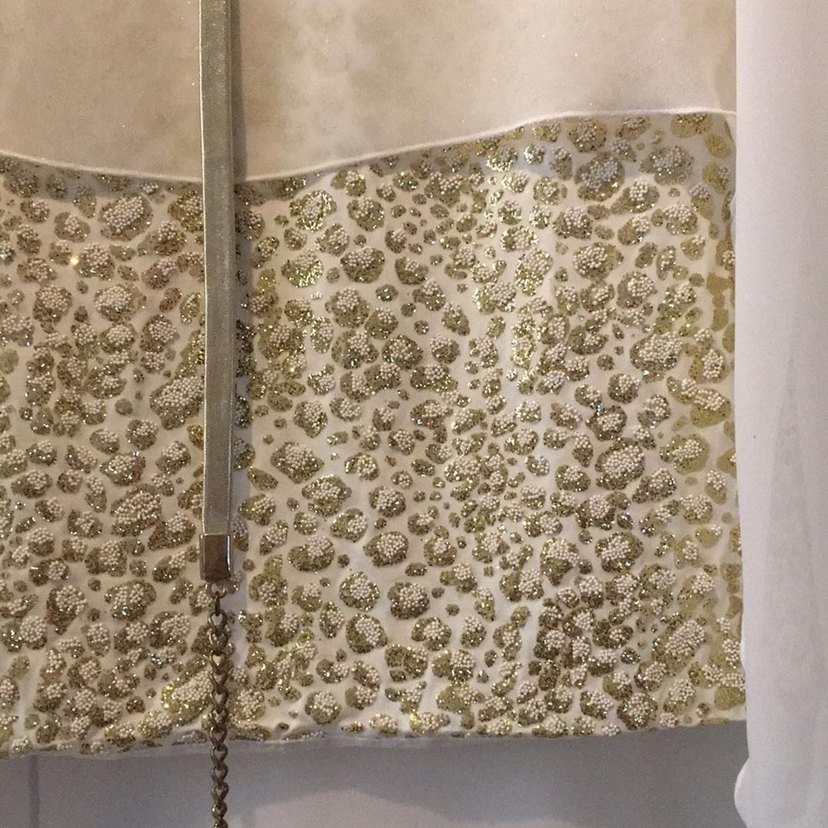 Ayhan- Eteği Simli Abiye Kısa Elbise - Görsel 2