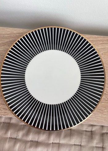 Beden beyaz Renk H&M HOME Eski sezon Altın Detaylı Siyah Beyaz Çizgili Fincan