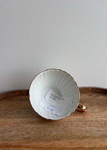 H&M Home ADET FİYATI -750 Altın Kulplu Beyaz Fincan Seti İLAN AÇTIRIN!!!!