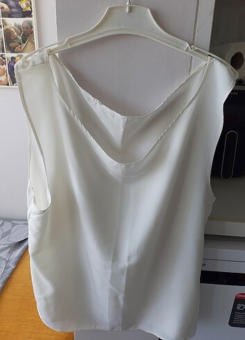 Saten kolsuz bluz - Görsel 4