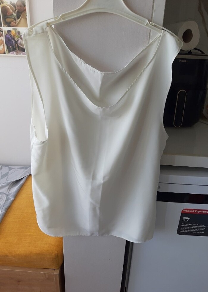 Saten kolsuz bluz  - Görsel 3