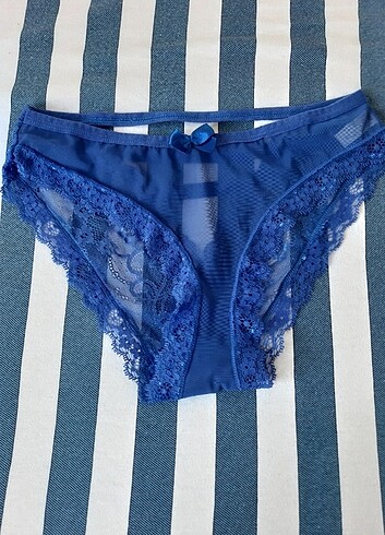 Dantelli arkası taşlı külot  - Görsel 3
