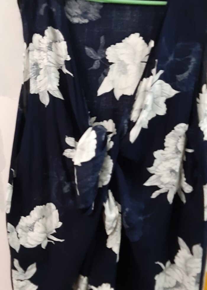 Kolsuz uzun kumaş yelek - Görsel 2