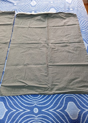 petrol yeşili çift kişilik pamuk fermuarlı yastık kılıfı - Görsel 3