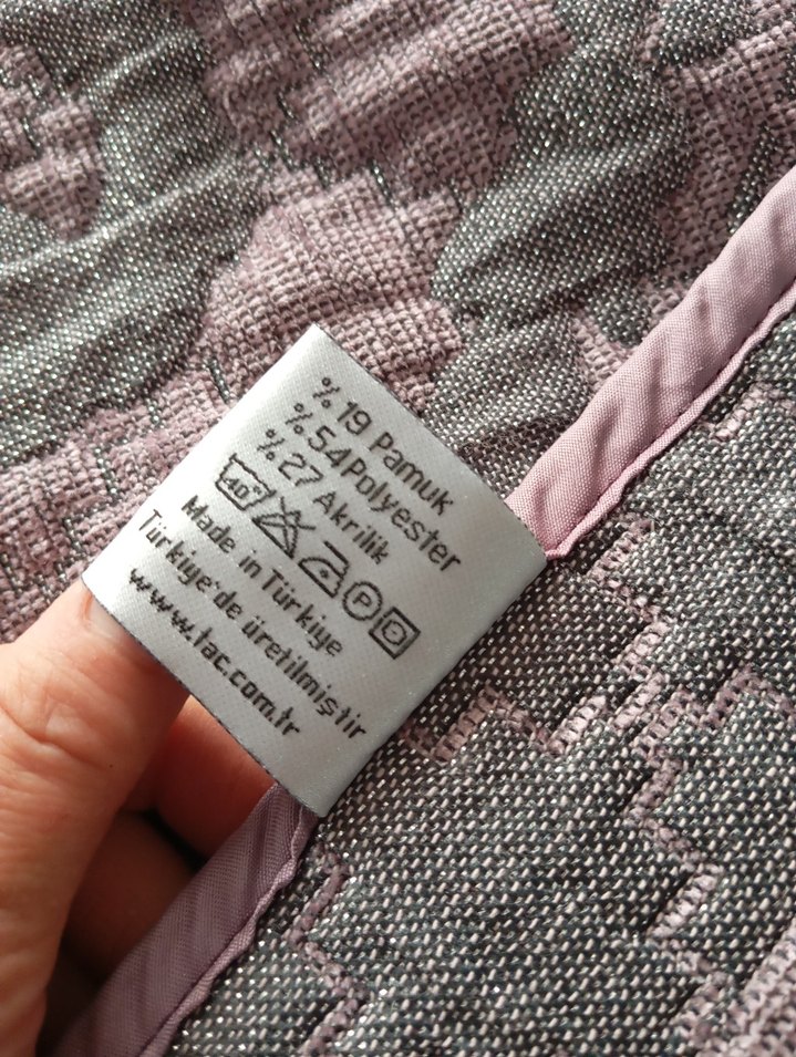 Taç Marka Simli Pastel Yatak Örtüsü - Görsel 4