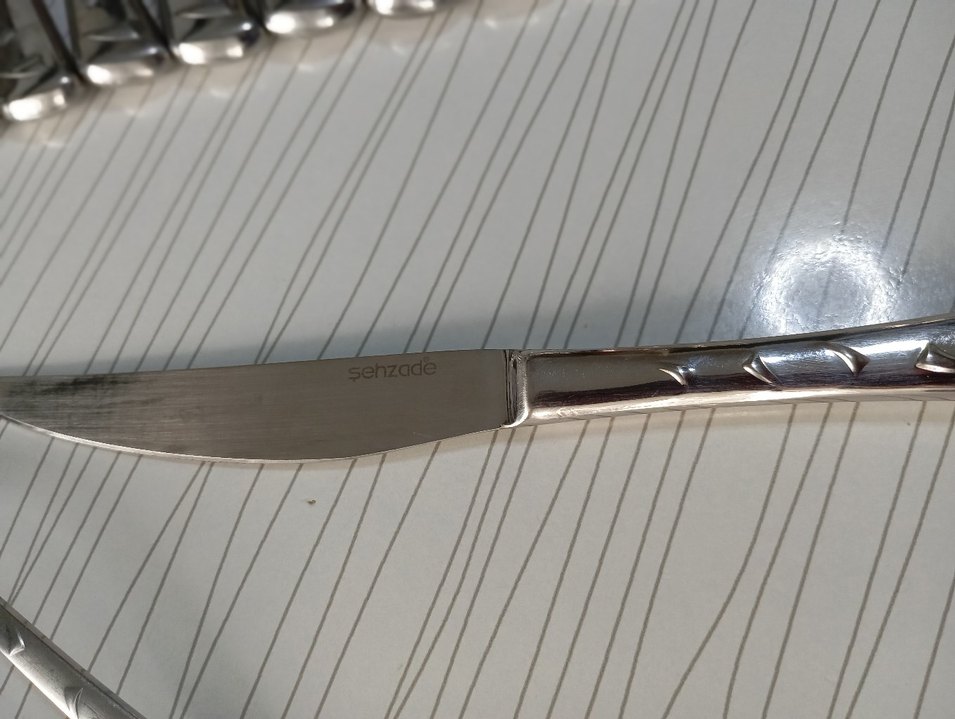 12 parça 18/10 çelik şehzade marka Bıçak Seti - Görsel 2