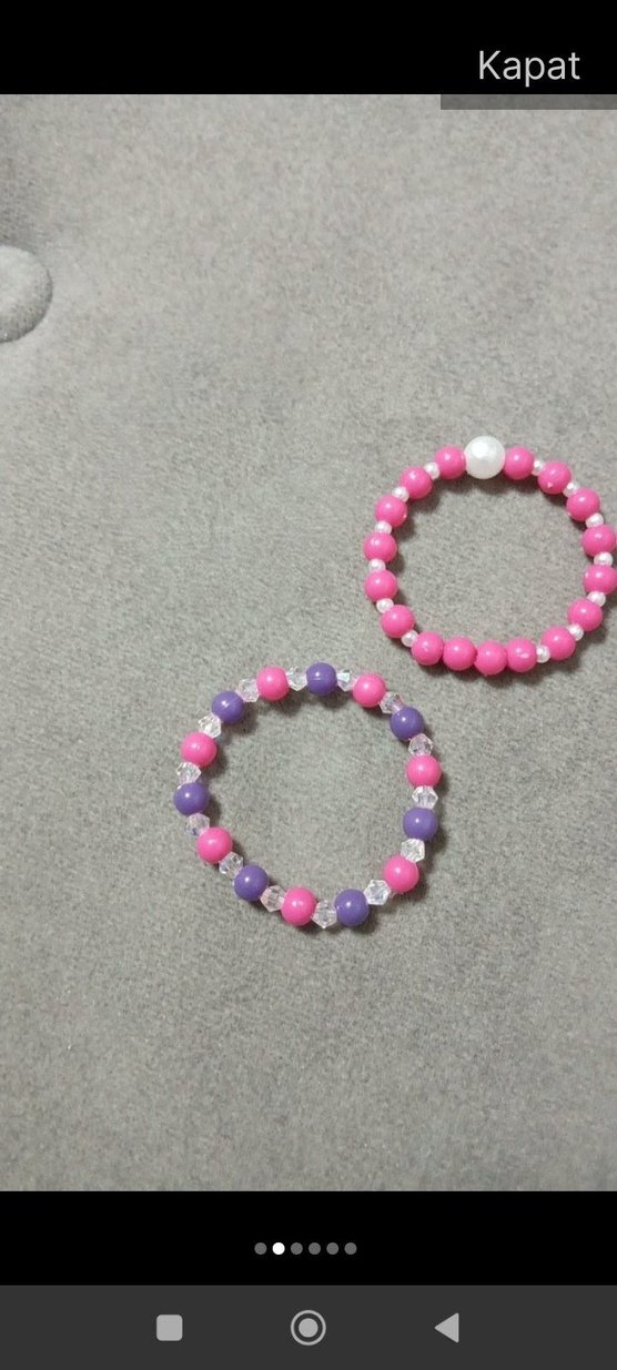 2 adet boncuklu çocuk bileklikleri - Görsel 2