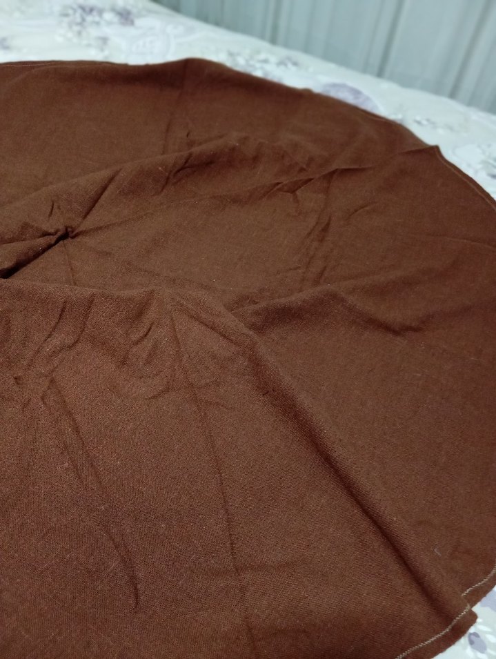 Kahverengi Keten Yuvarlak Masa örtüsü - Görsel 3