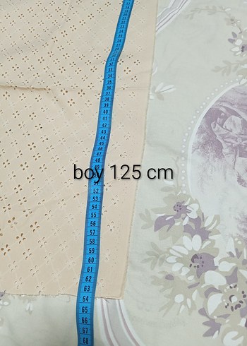 Bej Delikli Masa Örtüluk Kumas ( 148x125 ) cm - Görsel 4