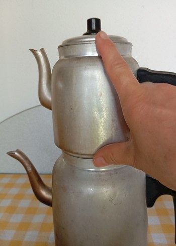 Beden wintage alkor alimünyum piknik çaydanlığı