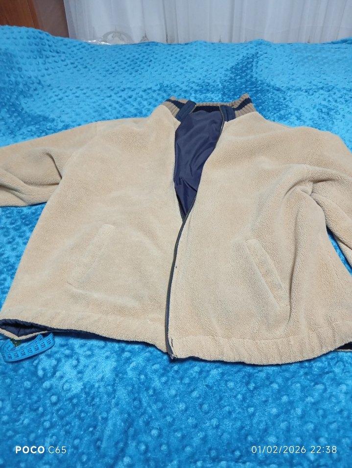 polarlı 2 yüzlü erkek mont kaban - Görsel 4