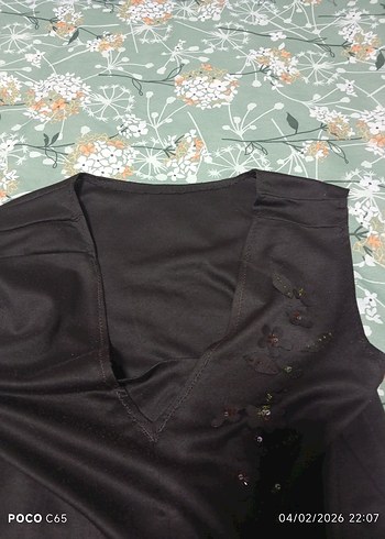 kaliteli yünlü pamuklu kumaş jile elbise - Görsel 4