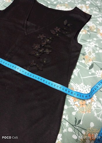 kaliteli yünlü pamuklu kumaş jile elbise - Görsel 8