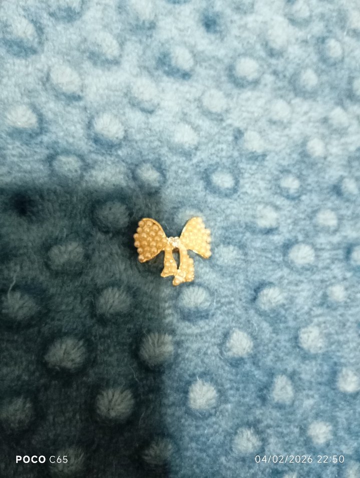 incili fiyonk saç, çanta vb. süsleme tokası - Görsel 2