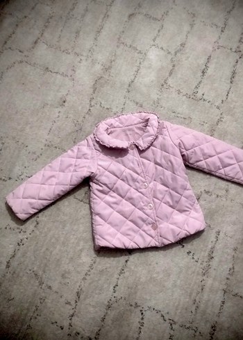 Kız Çocuk Pembe Kapüşonlu Triko Yelek - Görsel 12