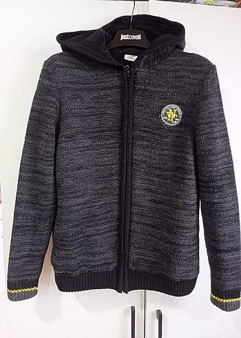 Kapüşonlu Erkek Çocuk Gri Triko Sweatshirt