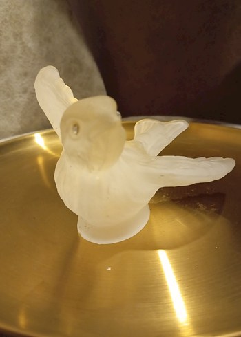 Vintage cam kuş biblosu - Görsel 3