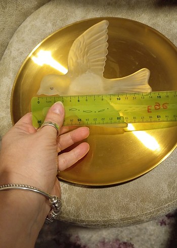 Vintage cam kuş biblosu - Görsel 2