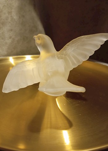 Vintage cam kuş biblosu - Görsel 4