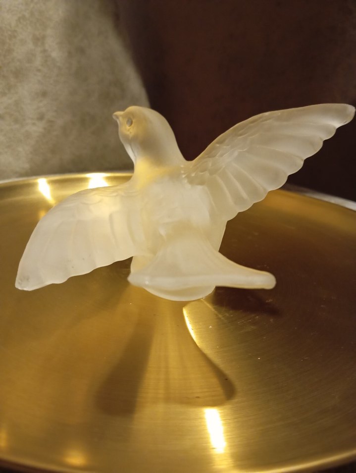 Vintage cam kuş biblosu - Görsel 4