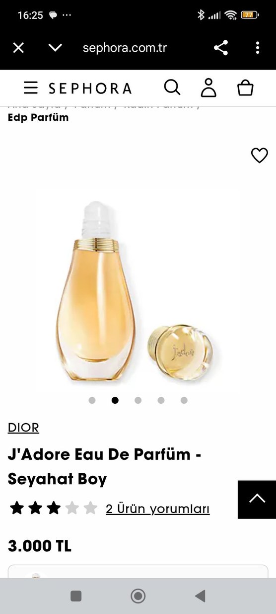 Orijinal J'adore EDT - Roller-Pearl - Görsel 4