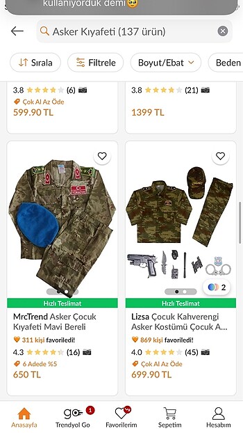 Diğer Asker forma