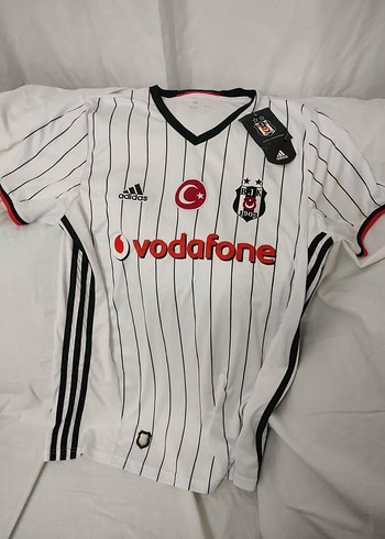Beyaz Erkek V Yaka Kısa Kollu Forma ORJİNAL