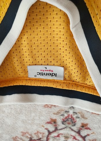 Sarı Erkek Spor Atlet Los Angeles Baskılı - Görsel 3