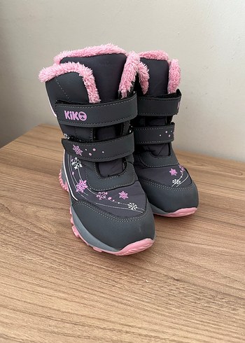 Kız Çocuk Gri-Pembe Kaydırmaz Bot - Görsel 5