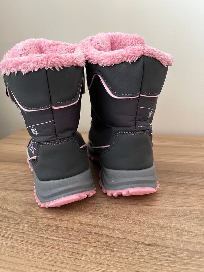 Kız Çocuk Gri-Pembe Kaydırmaz Bot - Görsel 3