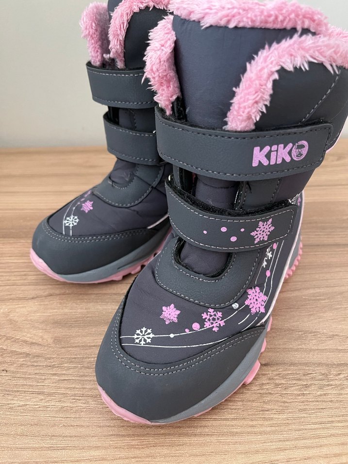 Kız Çocuk Gri-Pembe Kaydırmaz Bot - Görsel 2