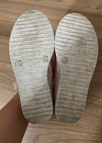 Kız Çocuk Pembe Fiyonklu Babet Ayakkabı - Görsel 4