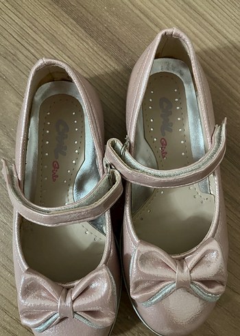 Kız Çocuk Pembe Fiyonklu Babet Ayakkabı - Görsel 3