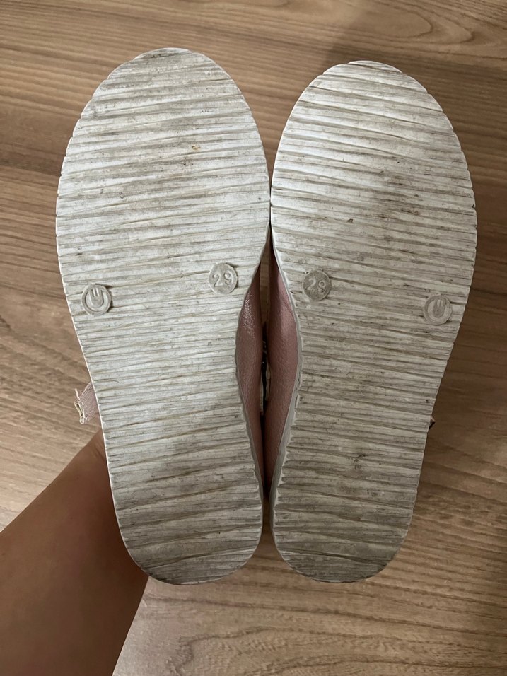 Kız Çocuk Pembe Fiyonklu Babet Ayakkabı - Görsel 4