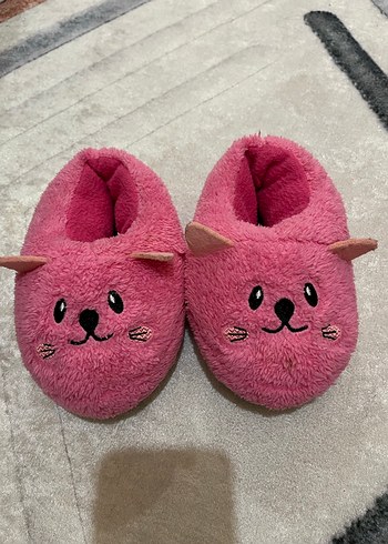 Kızlar çocuk Pembe Desenli Panduf - Görsel 2