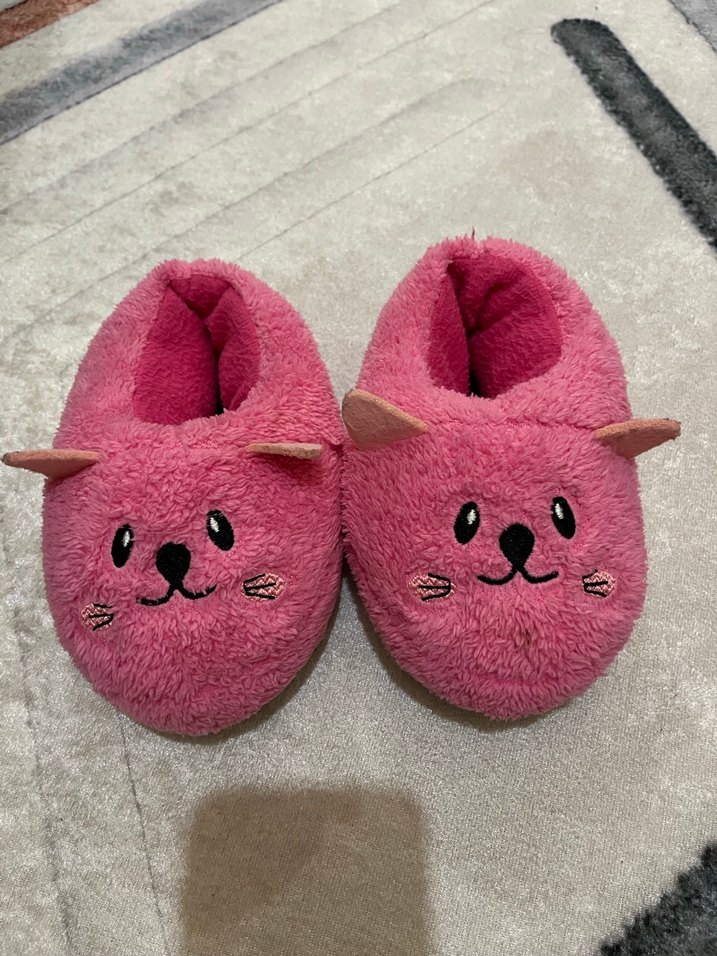 Kızlar çocuk Pembe Desenli Panduf - Görsel 2