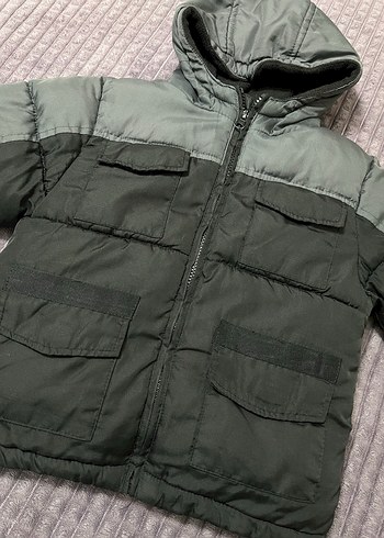 Gri Erkek Çocuk Fermuarlı Mont - Görsel 2