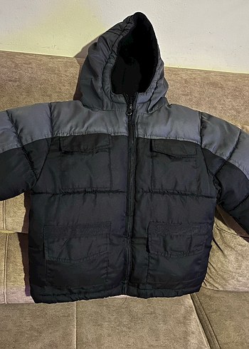 Gri Erkek Çocuk Fermuarlı Mont - Görsel 3