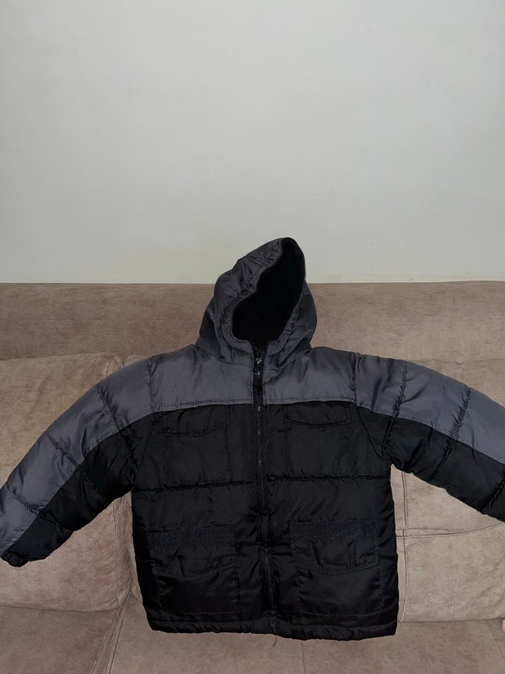 Gri Erkek Çocuk Fermuarlı Mont - Görsel 4